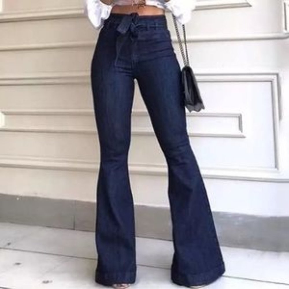NWT Blue Flare Leg Jeans by Color 3 Collections